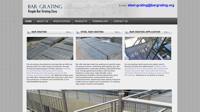 Bar Grating Structural Metal Steel Stair Treads, Decking and Flooring