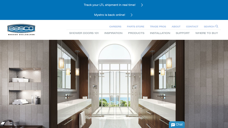 Glass Shower Doors, Enclosures, Custom & Sliding Shower Doors: Basco, RODA | Basco Shower Doors