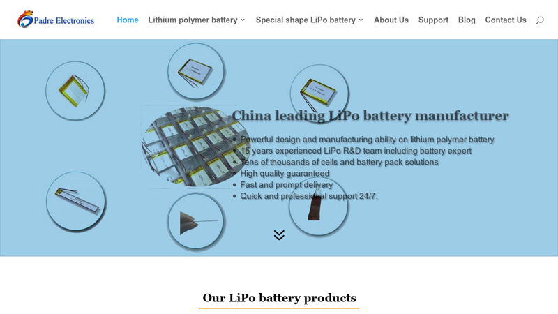 Home - Leading lipo battery maufacturer