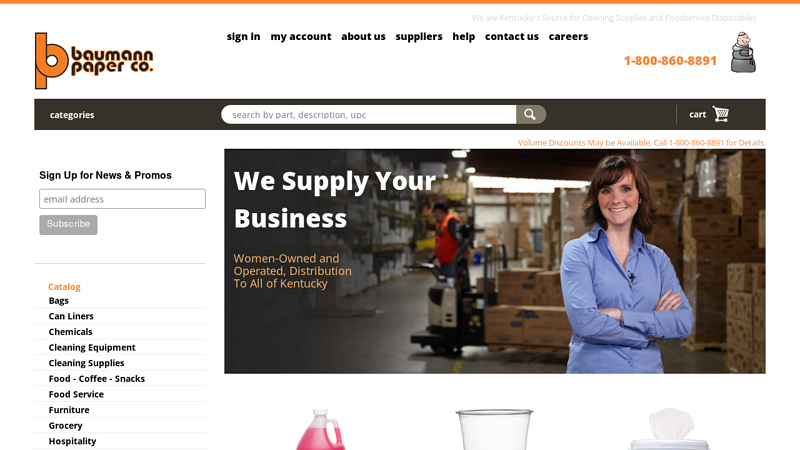 Welcome to Baumann Paper Company! | Baumann Paper