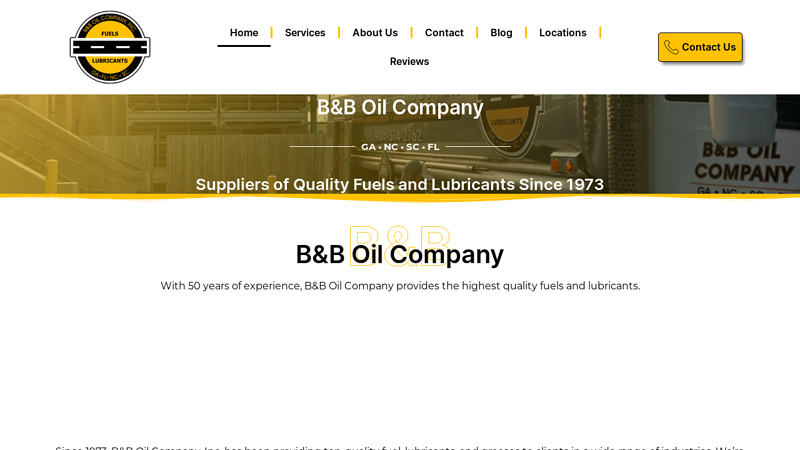 B&B Oil Company | Delivery Quality Fuels, Diesel, & Lubricants Since 1973