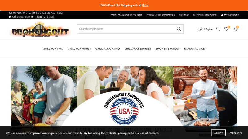 BBQHangout: Shop American Build Quality Charcoal and Gas Grill & more