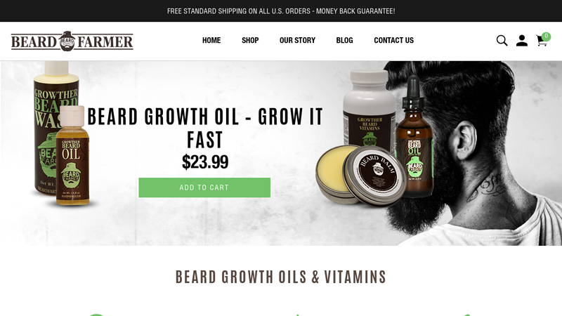 Beard growth oils & vitamins - Beard Farmer