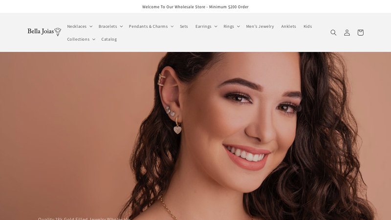Gold Layered Jewelry Wholesaler - Large Inventory and Wholesale Prices C Bella Joias Miami
