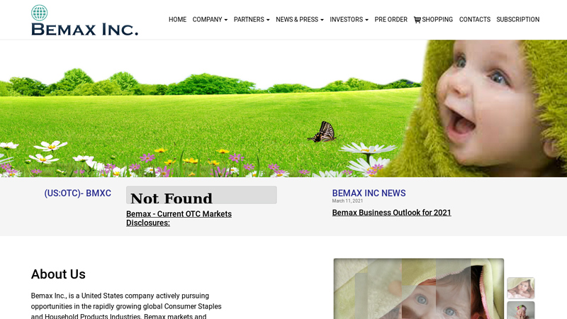 Bemax Inc - Baby diapers manufacturer & Supplier in US