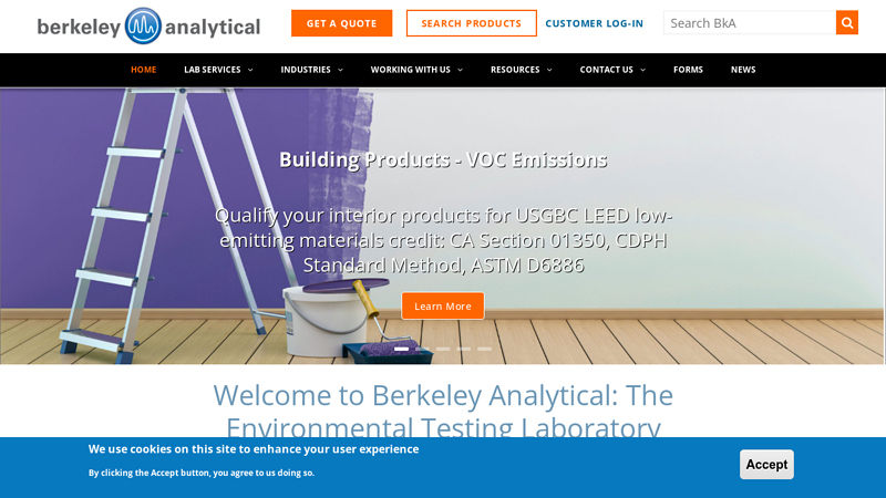 Welcome to Berkeley Analytical: The Environmental Testing Laboratory | Berkeley Analytical