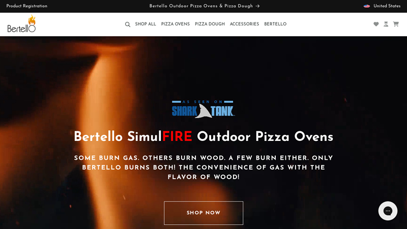 Bertello SimulFIRE Outdoor Pizza Ovens C Bertello Wood Fire & Gas Outdoor Pizza Oven