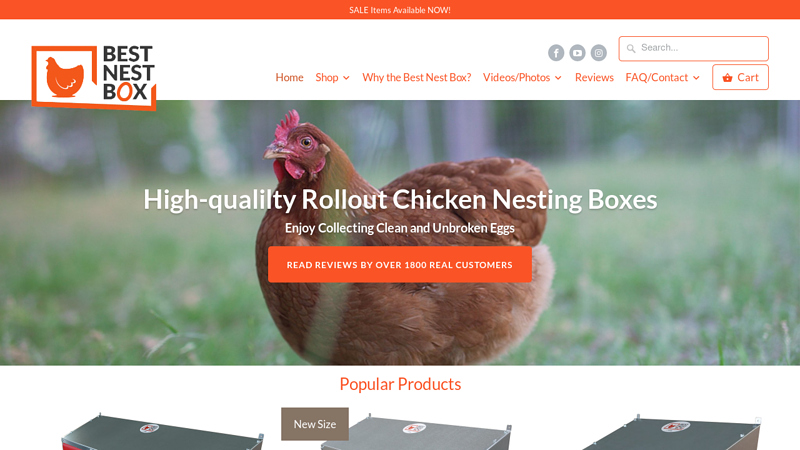Best Nest Box - High Quality Roll Out Chicken Nest Boxes