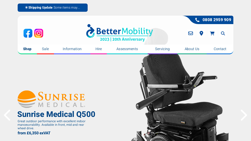 Better Mobility - Wheelchairs, Powerchairs, Scooters and Living Aids