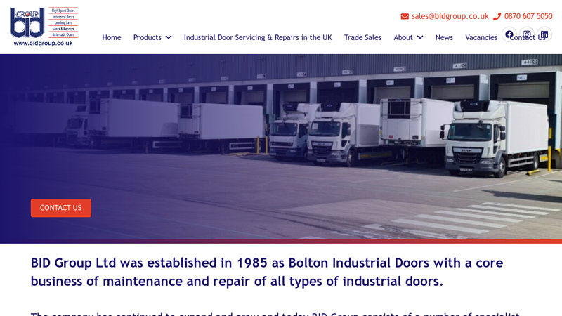 Industrial and High Speed Doors | Loading Bays | BID Group