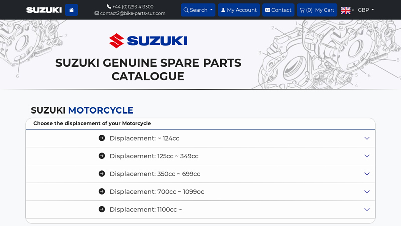 # SUZUKI MOTORCYCLES - Genuine Spare Parts Catalog
