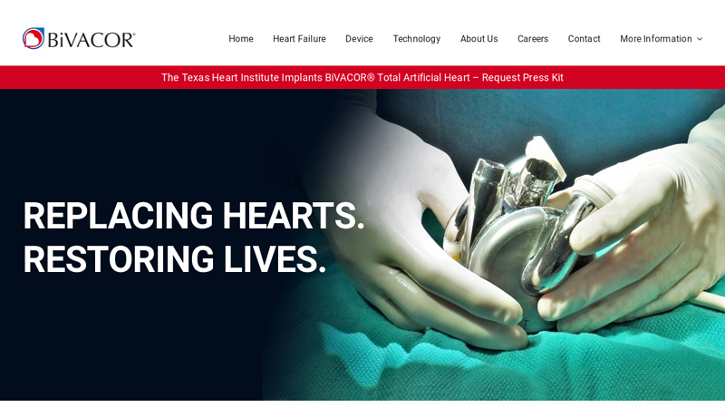 BiVACOR, Inc. C Replacing Hearts. Restoring Lives.