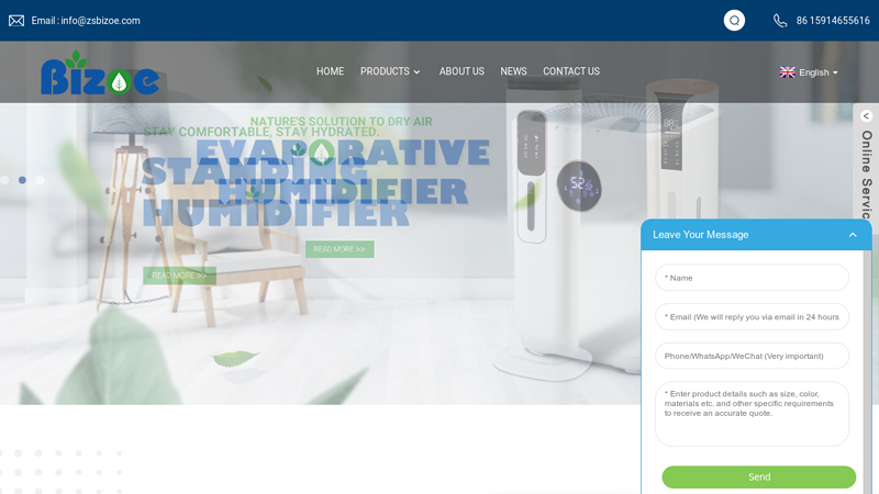 Essential Oil Diffuser, Oil Diffuser, Cool Mist Humidifier - Bizoe