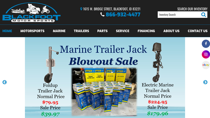 Blackfoot Motor Sports, Idaho | Boats, Motorcycles, ATVs, UTVs, Trailers