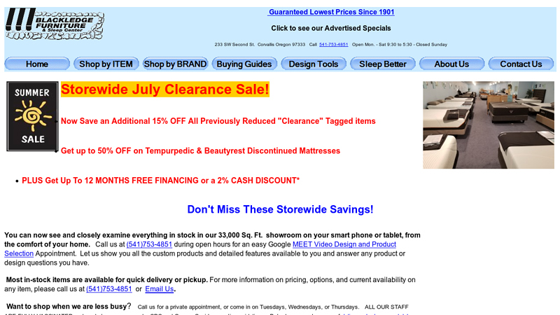 BLACKLEDGE FURNITURE - BEST VALUE FOR FURNITURE, MATTRESSES, ACCESSORIES, and DESIGN Corvallis - Albany Oregon 97333, 97330 97321