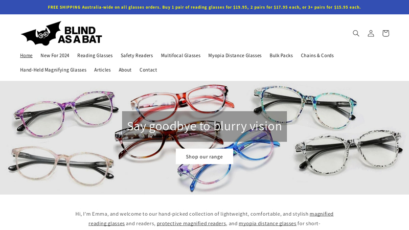 Stylish Magnified Reading Glasses And Magnifying Readers C Blind As A Bat Reading Glasses
