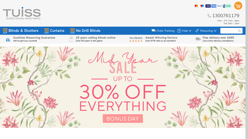 Blinds Online by Tuiss ? | Roller Blinds, Blockout, Roman & Vertical Blinds Melbourne Based