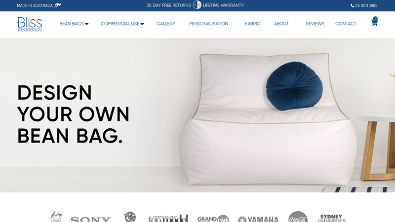 Bean Bags | 120 Colour Combos | 50Yr Warranty | Aus Made; Bean Bags | 120 Colour Combos | 50Yr Warranty | Aus Made