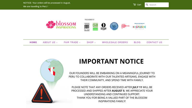 ? Blossom Inspirations, a Fair Trade Company | Handmade Recycled Craft