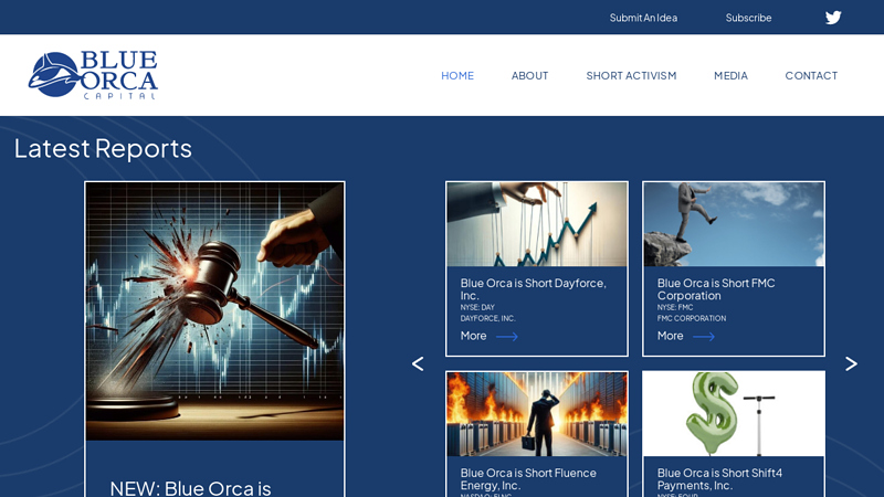 Blue Orca Capital: Activist Investment Firm ? Global Financial Markets
