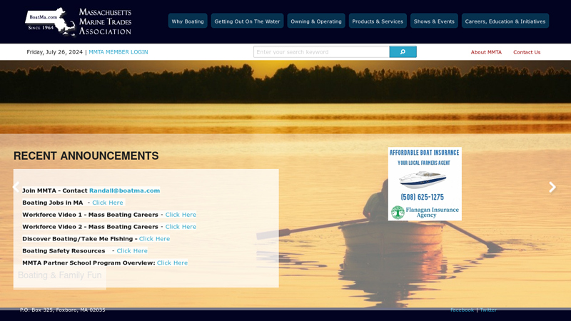 Boats, Boating and Boaters In Massachusetts - Massachusetts Marine Trades Association - MMTA | MA & Cape Cod Tide Tables | MA Boating Rules & Regulations | Boating Safety Education | Marine Jobs Available In MA | Everything Boating in MASS | Staylocal Boatma |