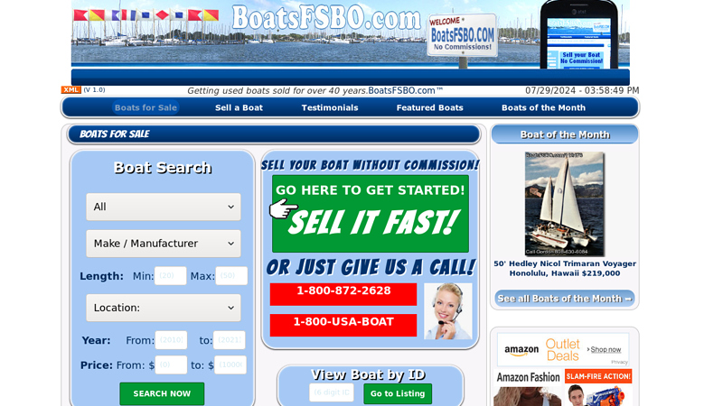 Free list of boats for sale by owners at BoatsFSBO BoatBlast