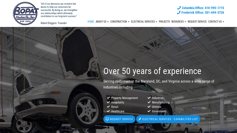 Electrical Construction, Electrical Services, Construction Design - Columbia, Frederick, Ellicott City | BOPAT Electric