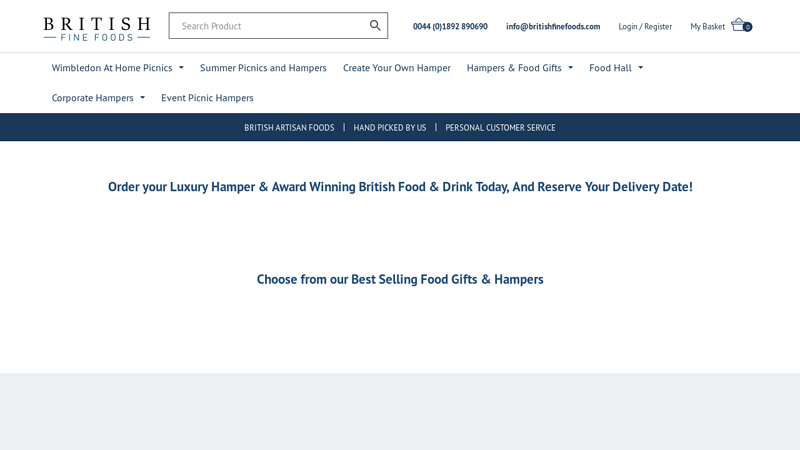 Luxury Food Hampers - British Fine Foods