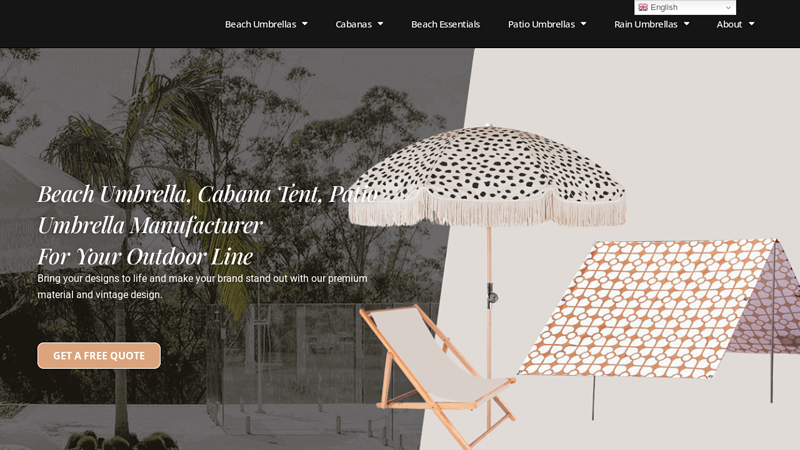 Beach Umbrella, Outdoor Patio Umbrella,Cabana Tent Manufacturer