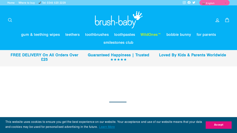Brush-Baby: Baby Toothbrush, Kids Electric Toothbrush & Baby Teether C BrushBaby