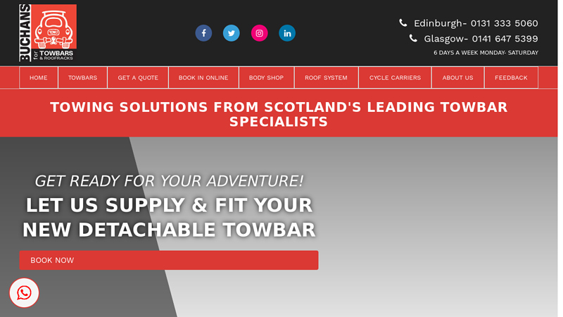 Buchans for Towbars - Towbar Fitting Glasgow & Edinburgh