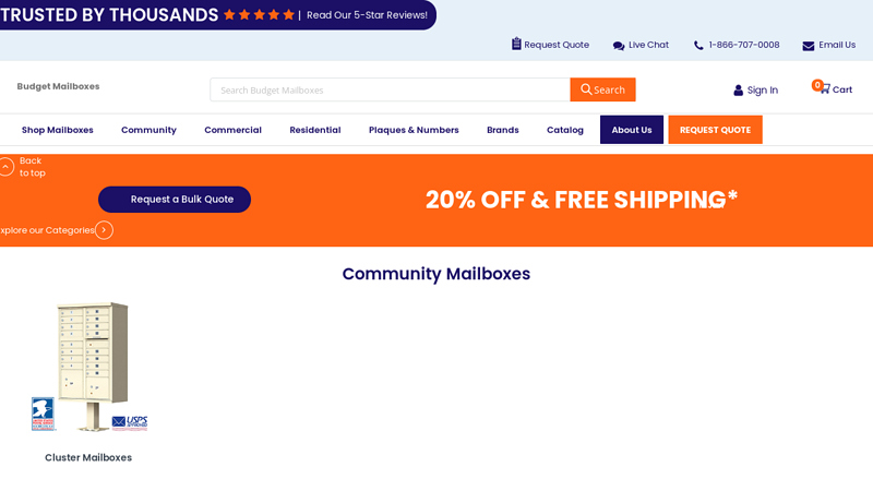 USPS Approved Residential & Commercial Mailboxes | Budget Mailboxes
