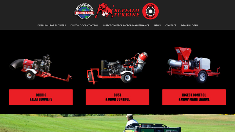 Buffalo Turbine - Powerful Debris Blowers, Dust & Odor Control, Sprayers