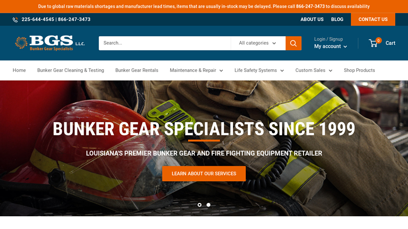 Bunker Gear Specialists | Quality Fire Fighting Equipment