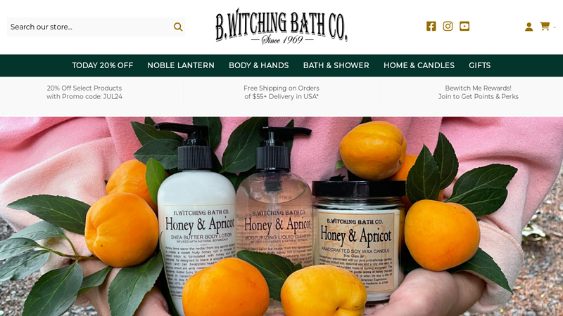 B.Witching Bath Co. Award-winning personal care and candles