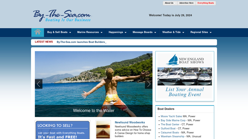 Internet Boating & Fishing Magazine | Boating Publications & Boating News, Fishing News - Boating, Boatbuilders, Boat Dealers, Boat Kits, Marinas Boatyards, Boating Classified Ads, Boating Message Boards - By-The-Sea
