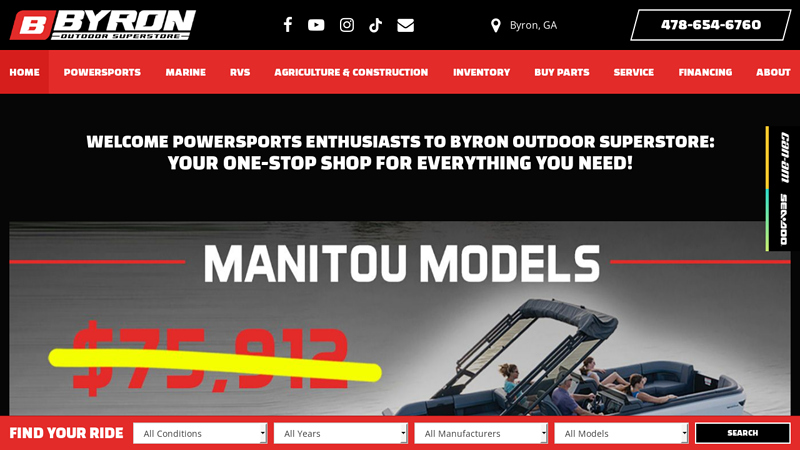 Powersports Dealer in Byron, GA | Byron Outdoor Superstore for All Your Motorsports Needs