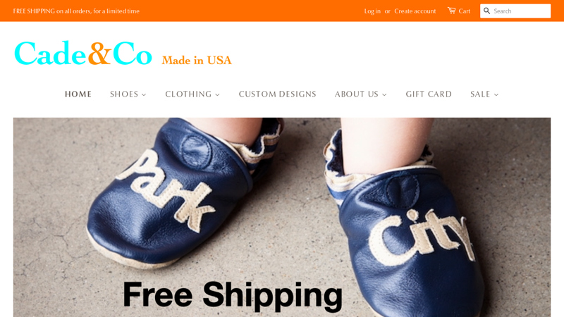Made in USA, handcrafted in America, baby shoes, all-leather, booties C Cade&Co