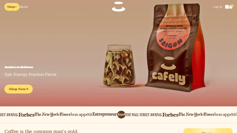Specialty Coffees, Enhanced Beverages, & Energizing Superfoods C CAFELY
