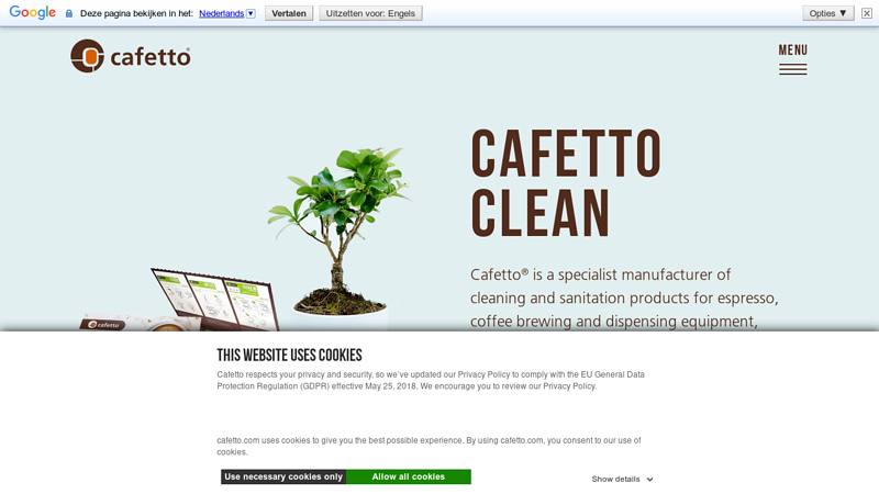Specialist Coffee Cleaning & Sanitation Products | Cafetto
