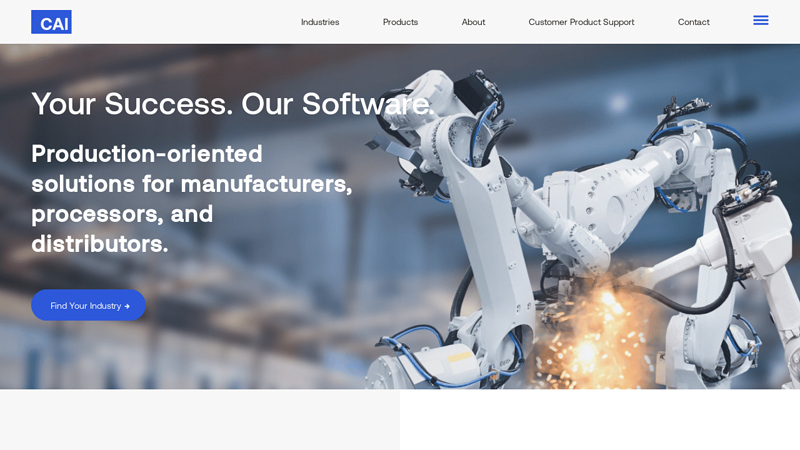 CAI ? Software for Manufacturers and Food & Beverage