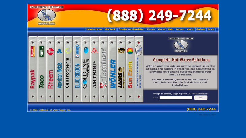 California Hot Water Supply - #1 Raypak, Taco, Rheem, American Metal Wholesale Dealer in Southern California