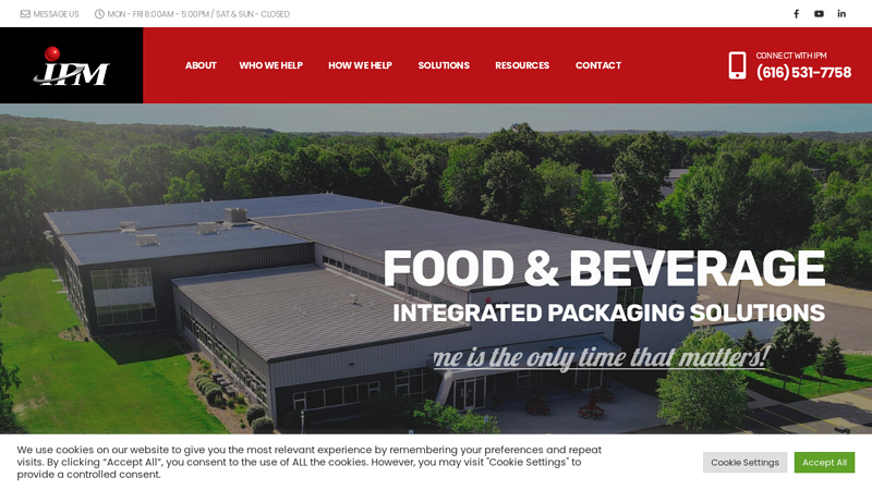 Integrated Packaging Machinery | Food, Dairy & Beverage Industry