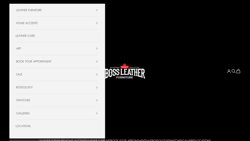 Leather Sofa & Leather Sectional, Custom Made in Canada | Boss Leather