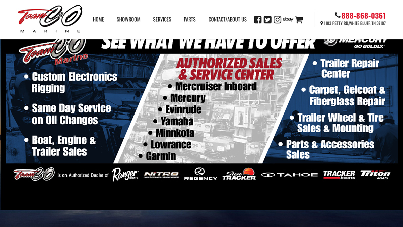 Team C&O Marine - New & Pre-Owned Boats, Autos and Trucks, Financing, Parts and Service in White Bluff, TN, near Charlotte and White Oak Flat