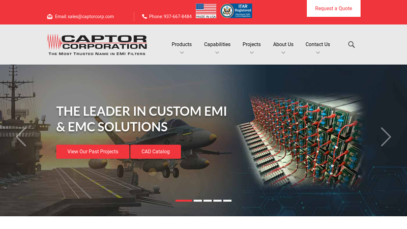 Custom EMI Filters & EMC Solutions - Tipp City, OH - Captor Corp