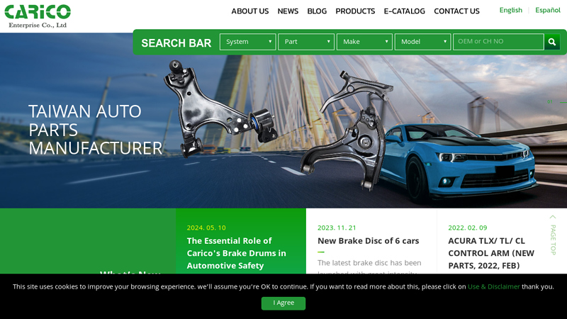 Auto Parts in Taiwan | Auto Parts Online OEM Manufacturer C Carico Auto
