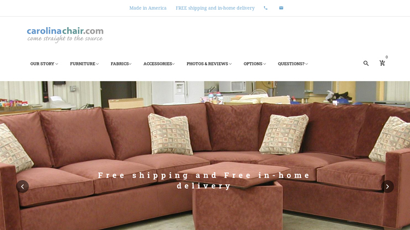 Carolina Chair Custom Sectional Sofa Loveseat north carolina furniture American made free shipping