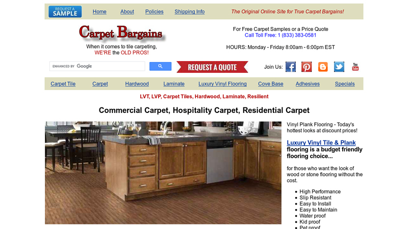 Carpet Bargains | LVP, LVT, Hardwood, Laminate, Carpet Tiles