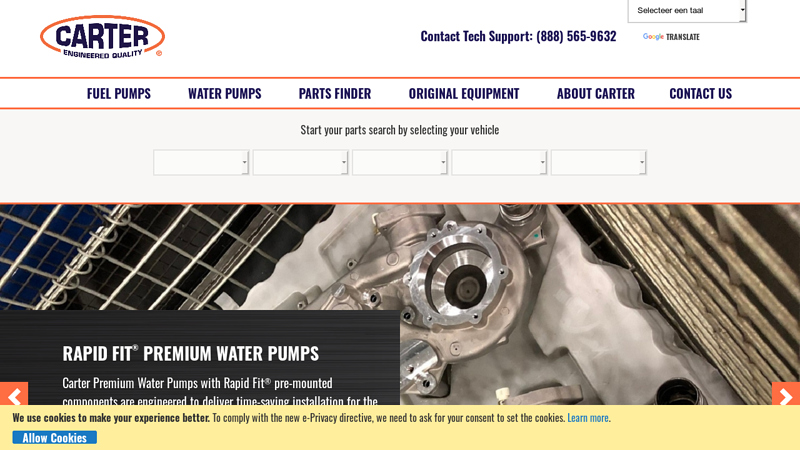 Carter Fuel Systems and Water Pumps - Engineered in the USA